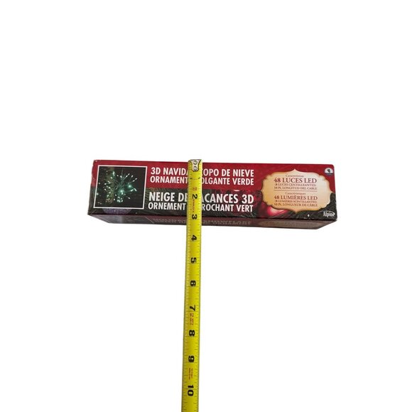 Alpine Christmas 3D Snowflake Ornament 48 LED 10ft Cord - Picture 4 of 5